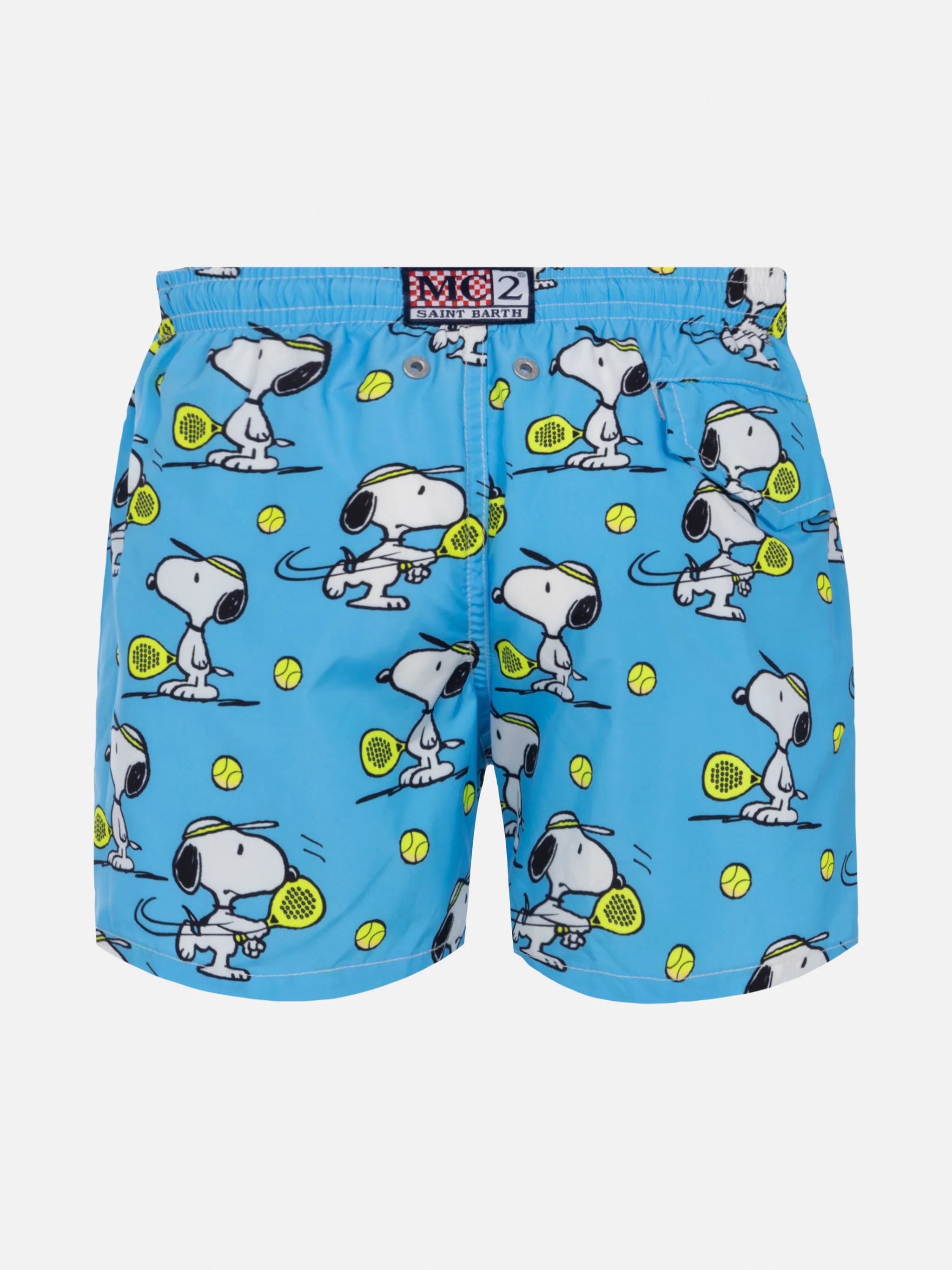 Costume mare Jean Lighting in tessuto leggero con stampa Snoopy giocat