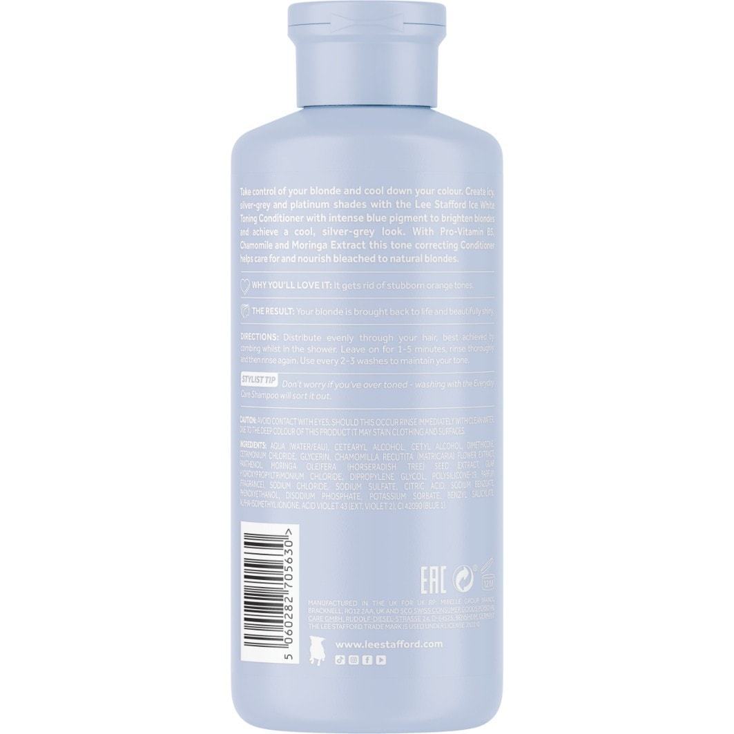 Lee Stafford Conditioner Bleach Blondes Ice White tónovací kondicionér - 250 ml
