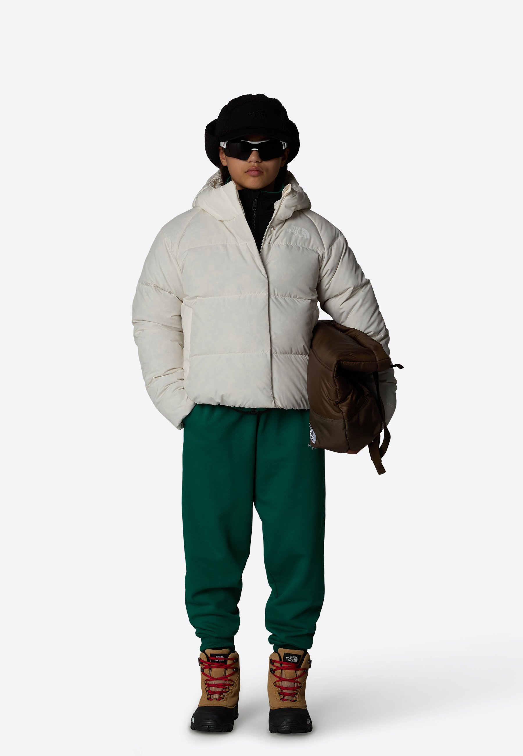 The North Face G NORTH DOWN HOODED JACKET - Donsjack - wit duin