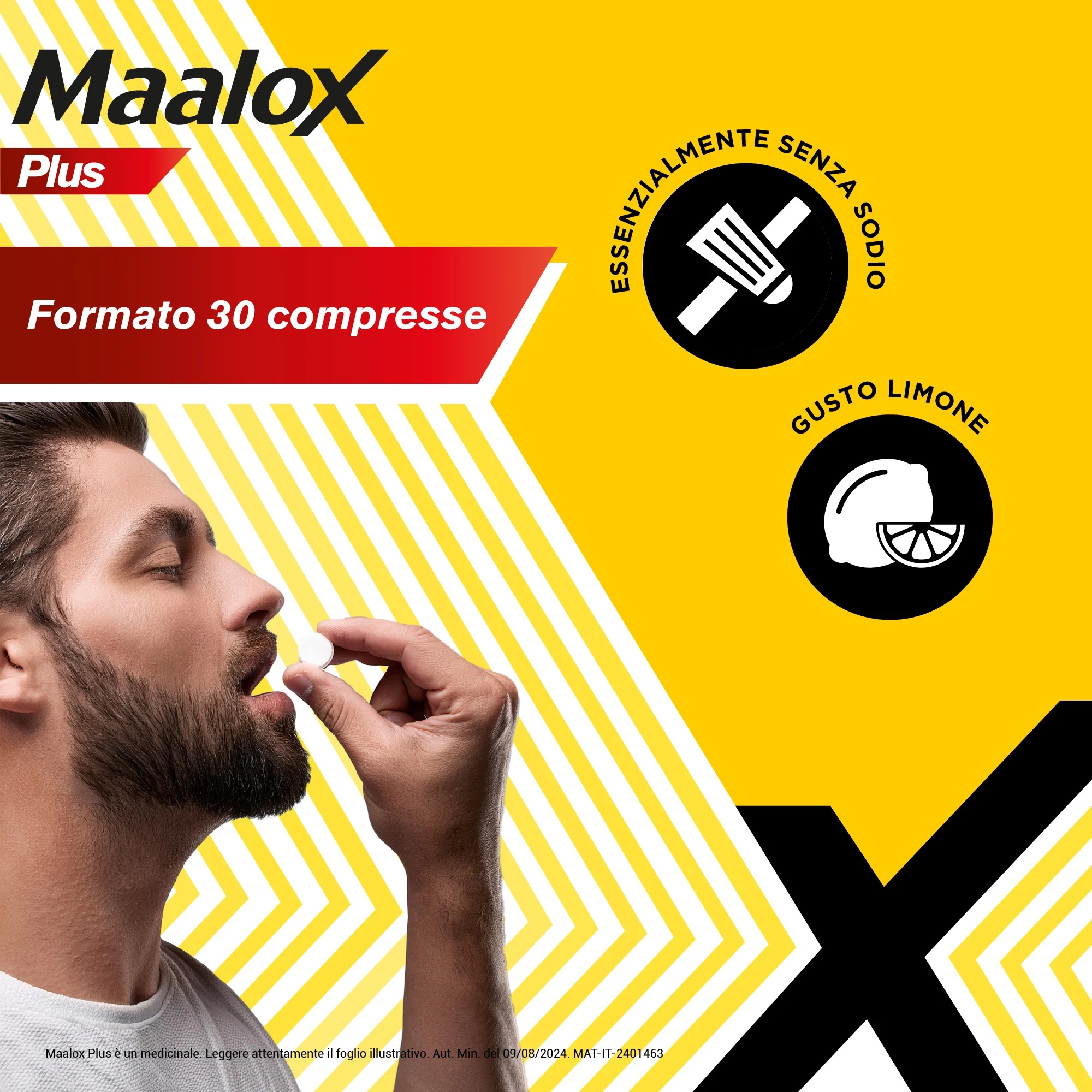 MAALOX Maalox Plus 30 comprimés à croquer Antiacide contre les gonflements