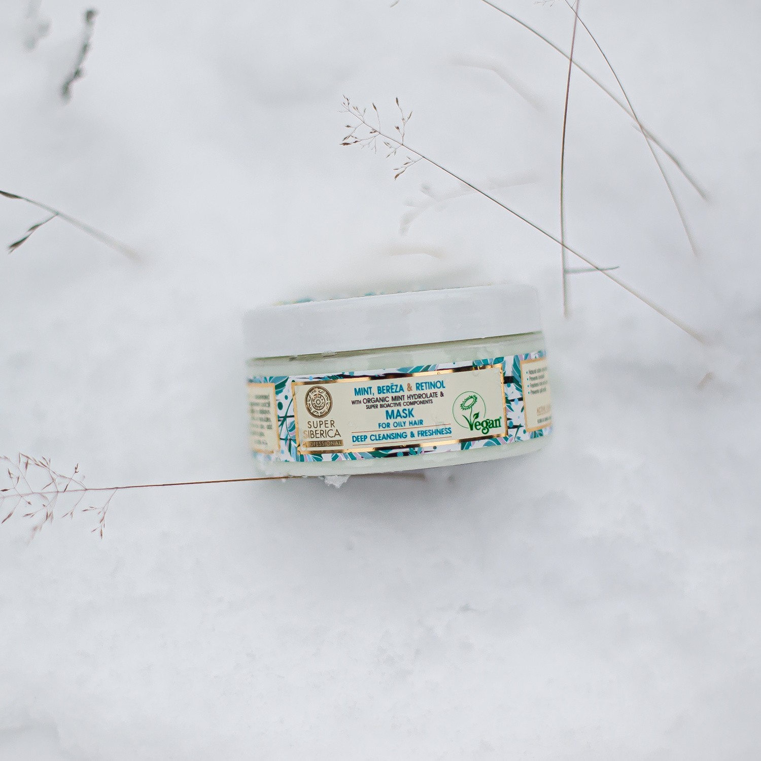 Natura Siberica Masque capillaire Menthe et Bouleau cheveux gras