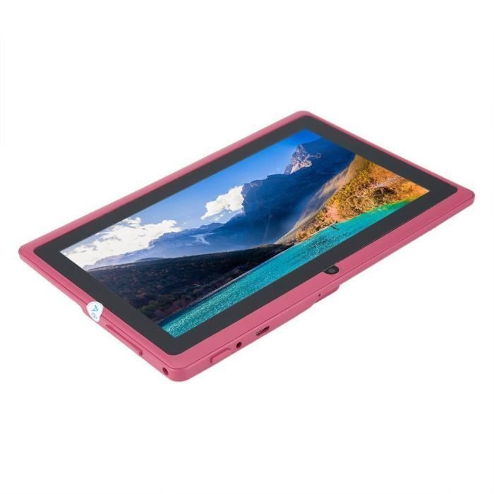 Tablet per bambini Android 4.4 Quad Core Q88 da 7 pollici - Rosa - 512 MB + 4 GB
