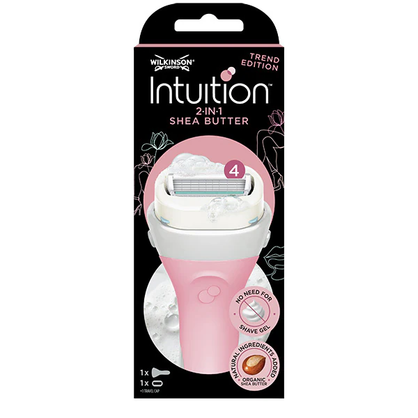 Wilkinson Sword Intuition 2-i-1 Trend Edition barberhøvel for kvinner