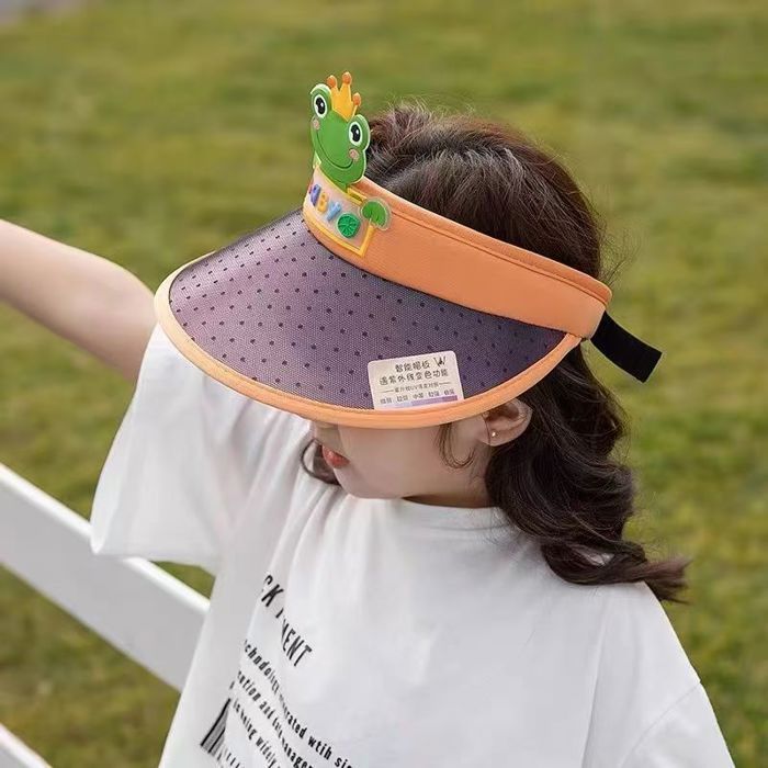 Sombreros de paja para niñas FUNMOON - Conjunto de 2 piezas con viseras florales - Nueva colección