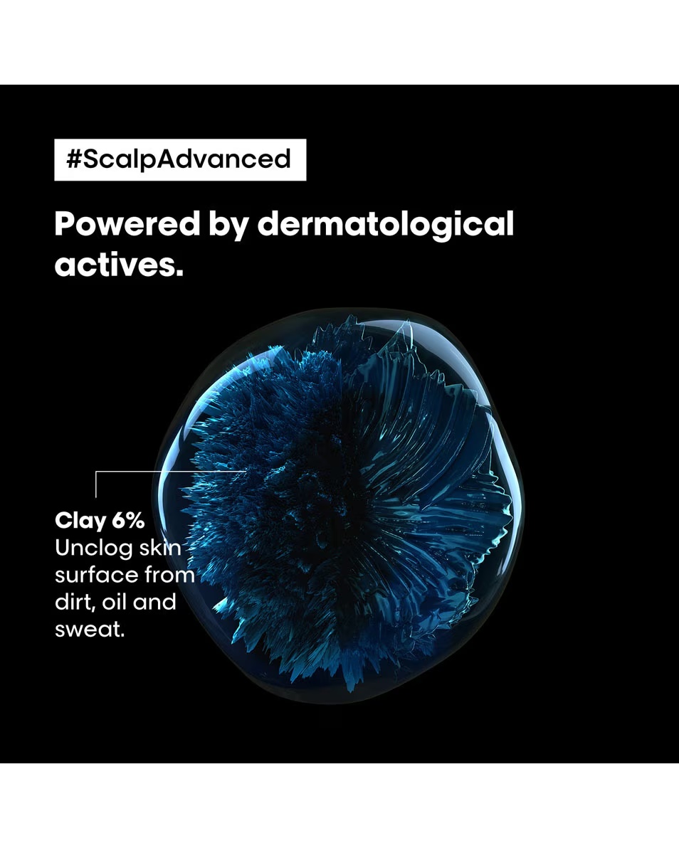 L'OREAL PROFESSIONNEL Scalp Advanced Anti-olliness άργιλος βαθύ καθαρισμού 2 σε 1