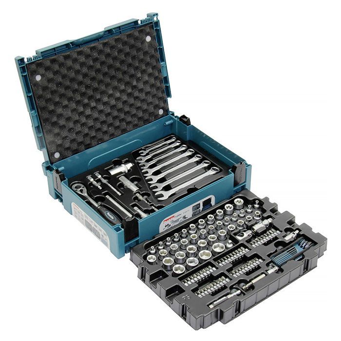 120-Piece Hand Tool Set - MAKITA - E-08713 - Chrome Vanadium Steel - MAKPAC Size 1