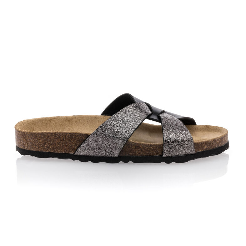 Svarte sandaler / sko med åpen tå til dame