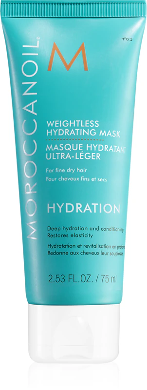 Máscara Hidratante Leve Moroccanoil: máscara profundamente hidratante para cabelos secos e quebradiços.