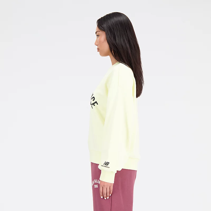 Bluza polarowa Femme Essentials Varsity Fleece Crew - DAWN GLOW