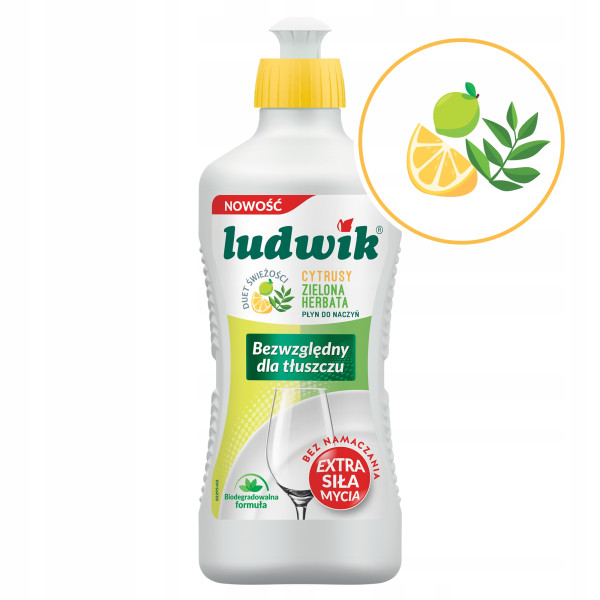Płyn do mycia naczyń Ludwik Cytrusowy 0,9 l