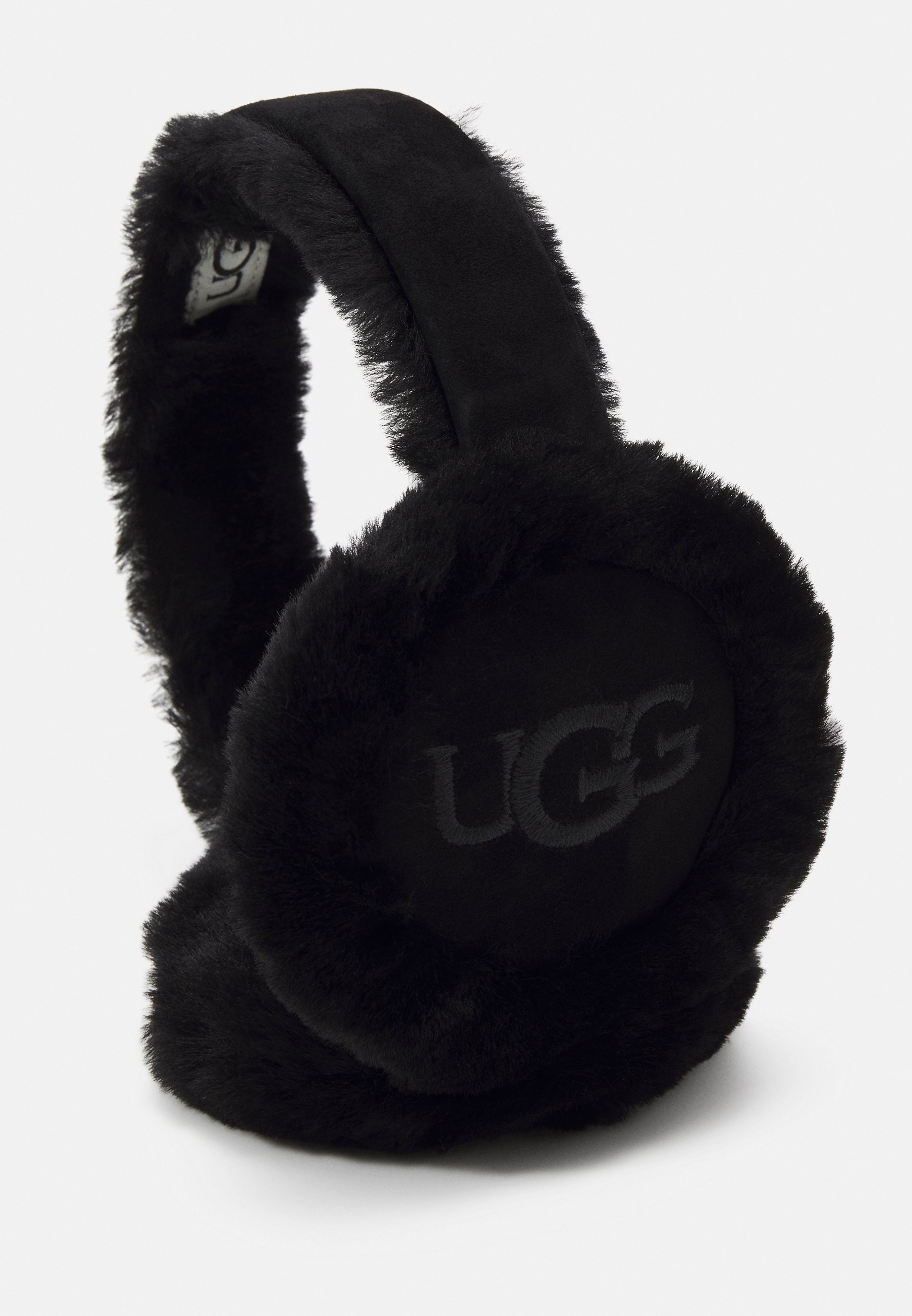 UGG OORBESCHERMERS MET GEBORDUURD LOGO - Oorwarmers - zwart