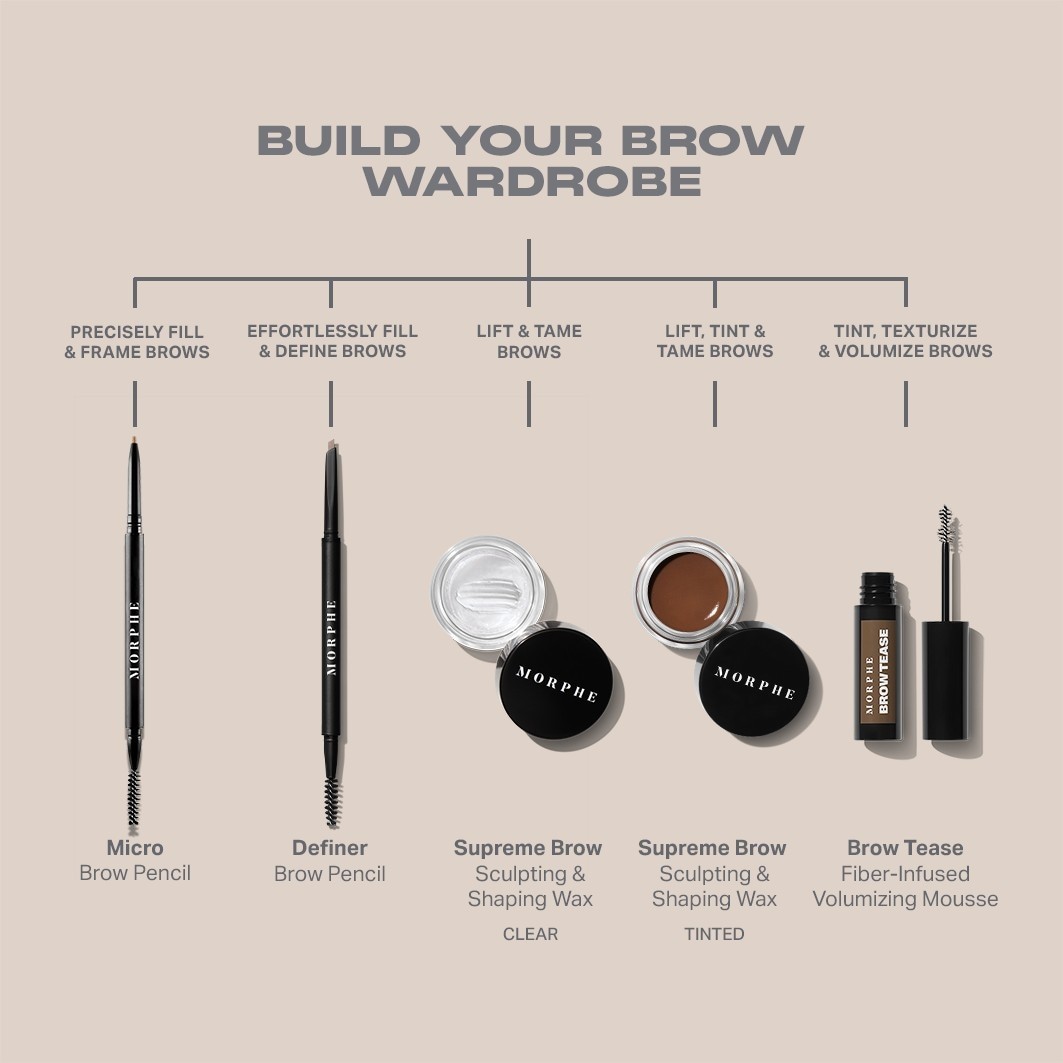 Morphe Brow Tease Fiber Volume Mousse - 5,5 ml