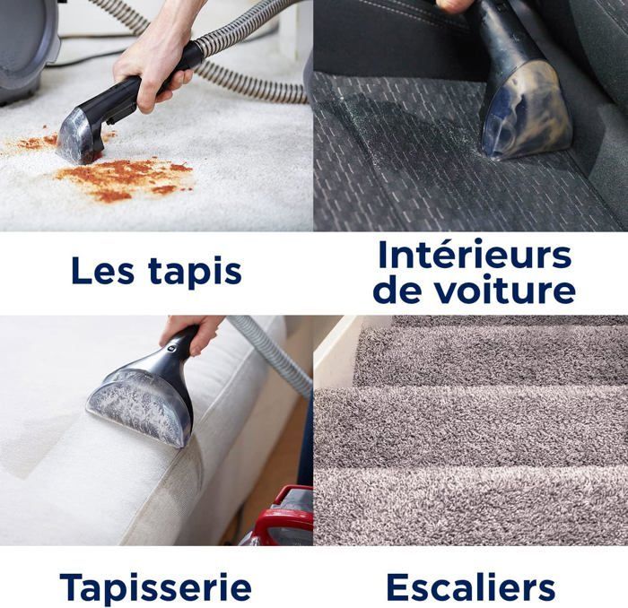BISSELL SpotClean Pet Pro - Quitamanchas para mascotas - Aspiradora con champú - Limpiador de alfombras, coches y tejidos