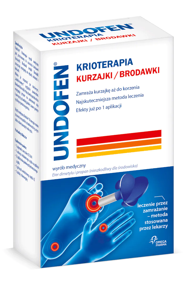 Undofen Krioterapia, Usuwanie brodawek i kurzajek