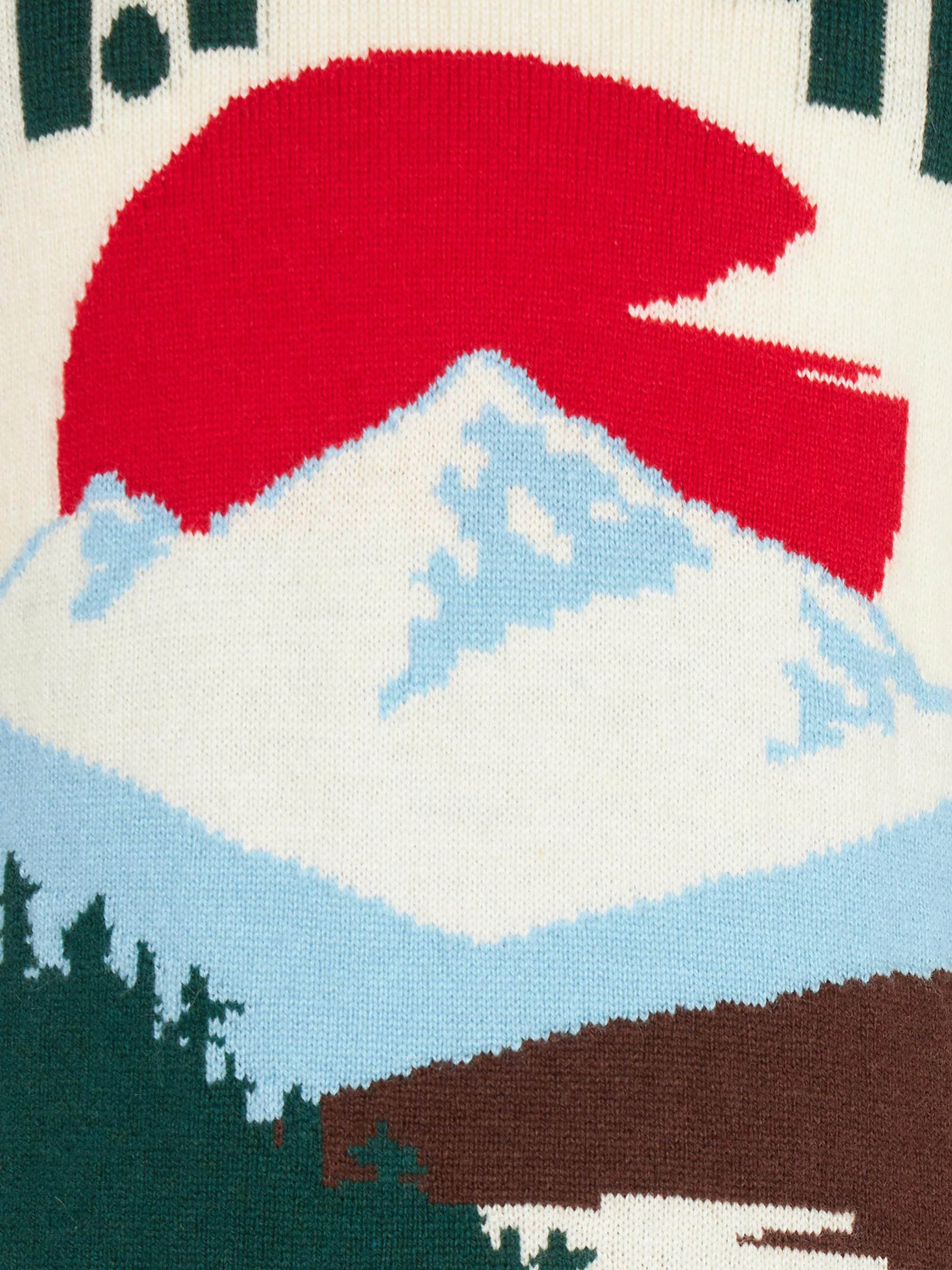 Witte St. Moritz trui met jacquardprint voor jongens