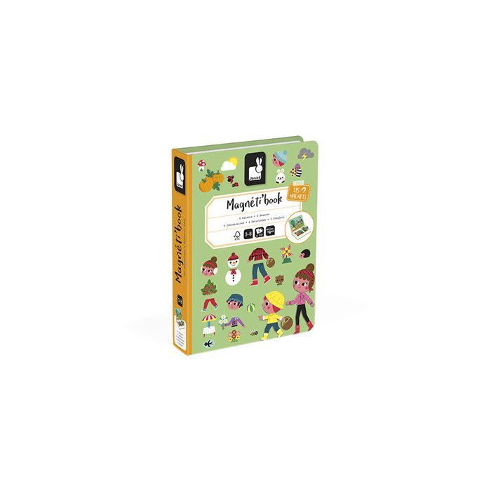 Jeu éducatif magnétique - JANOD - Magnéti'book 4 saisons - Orange - Intérieur - 20 min