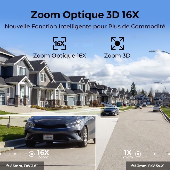 Reolink 4K 8MP PTZ PoE Surveillance Camera, 16X Optical Zoom, 360° Pan & 90° Tilt, Auto Tracking, 80m Night Vision