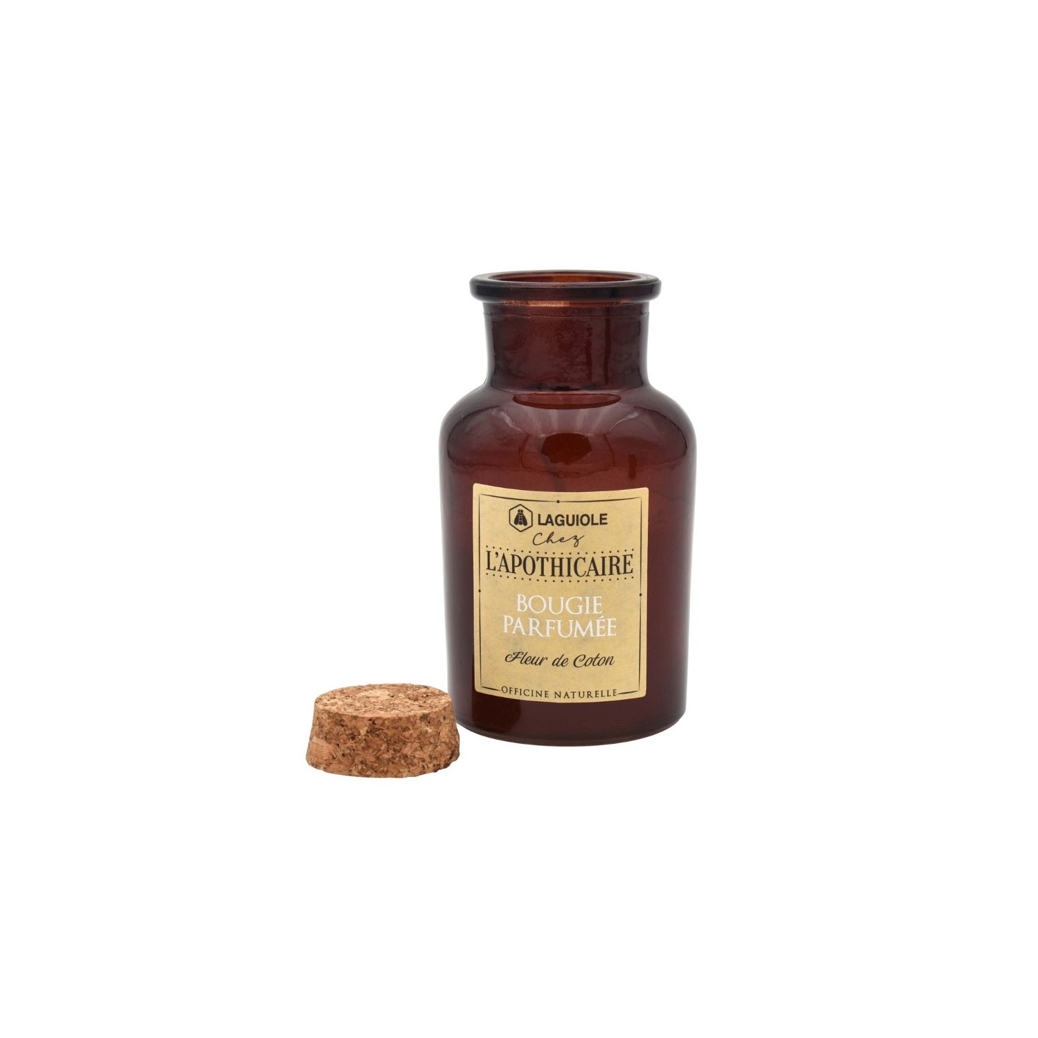 La guiole Bougie parfumée apothicaire, avec bouchon liège 90 g