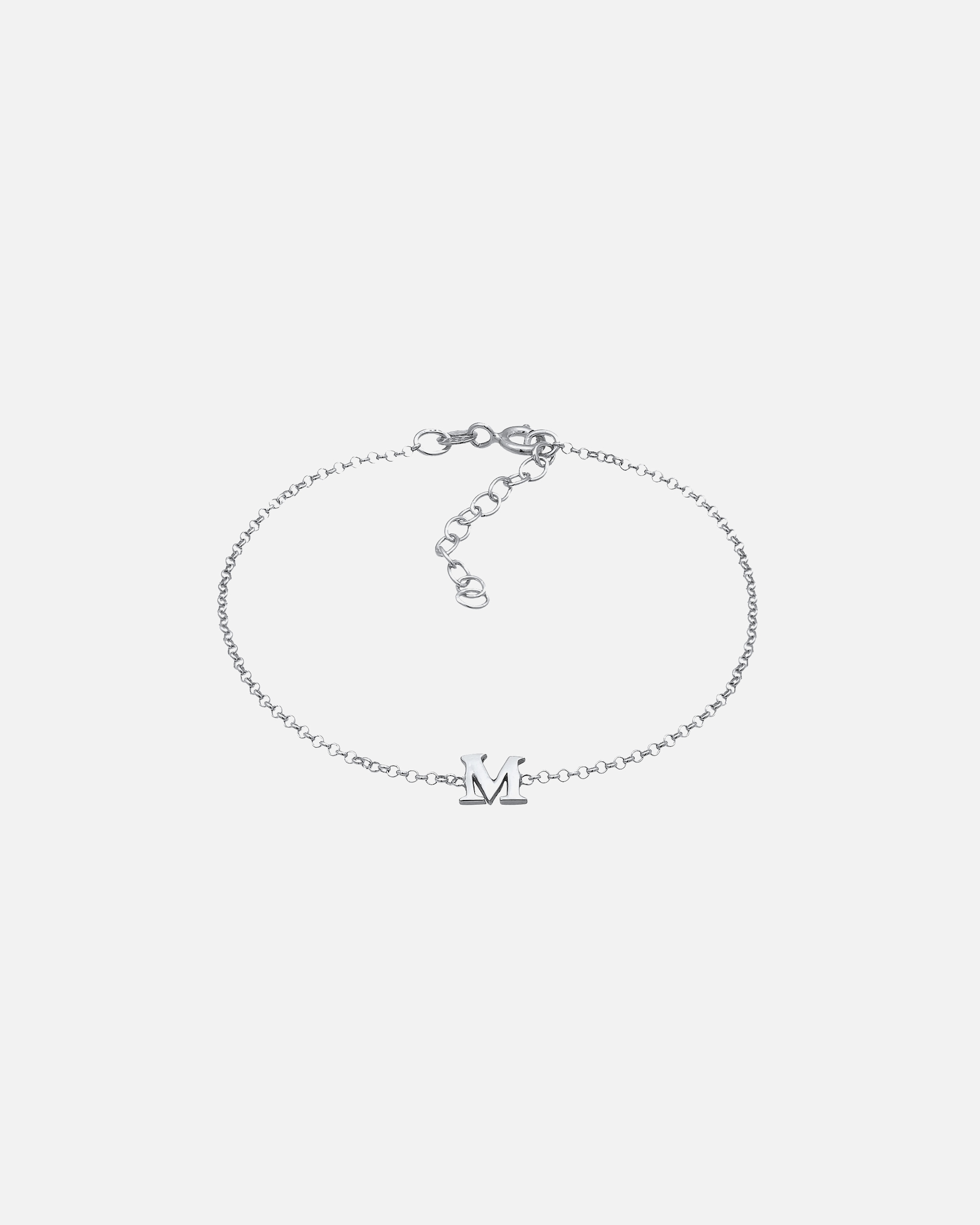 Elli Femmes pendentif lettre M Basique en argent sterling 925
