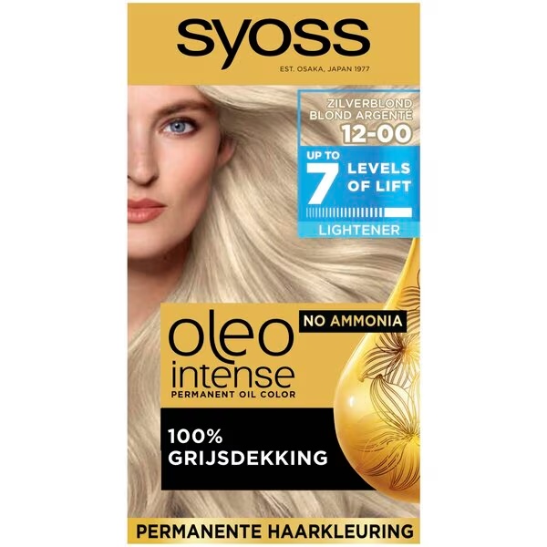 Syoss Oleo Intense barva za lase 12-00 srebrno blond