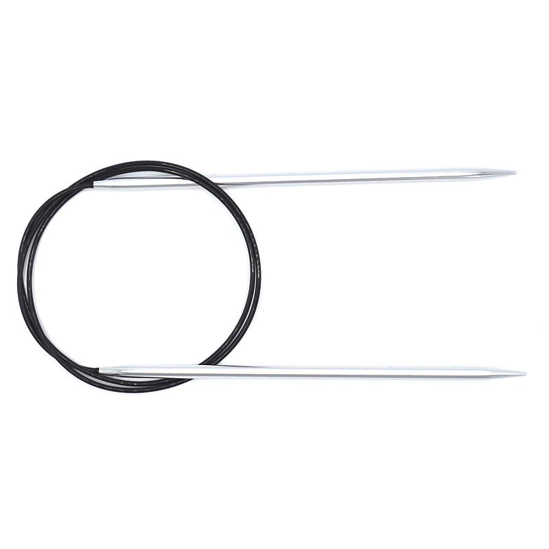 Rundstricknadel 80 cm 4,5 mm Aluminium silber