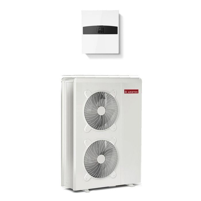 Pompe à chaleur Connecté Air / Eau monobloc Nimbus Plus M avec appoint électrique Ariston 12 kW Monophasé
