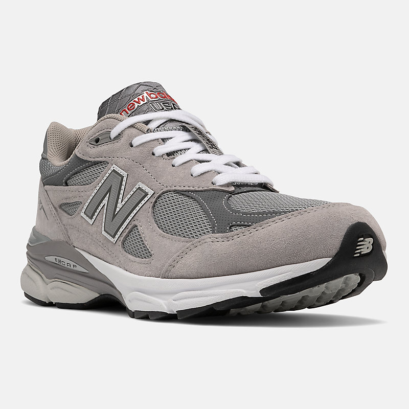 Pánské boty MADE in USA 990v3 Core – šedé s bílou