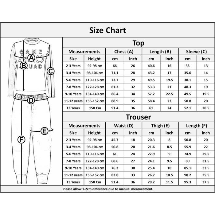 A2Z 4 Kids Girls Boys Game Squad Pajamas Cosplay Lime Sleepwear Children's Pajamas Set 2 Pezzi