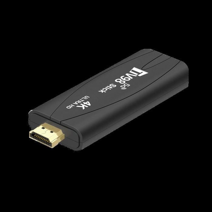 1+8G Multimedia 5G WIFI HD TV Stick con telecomando, Dual Band Android TV Box TV98