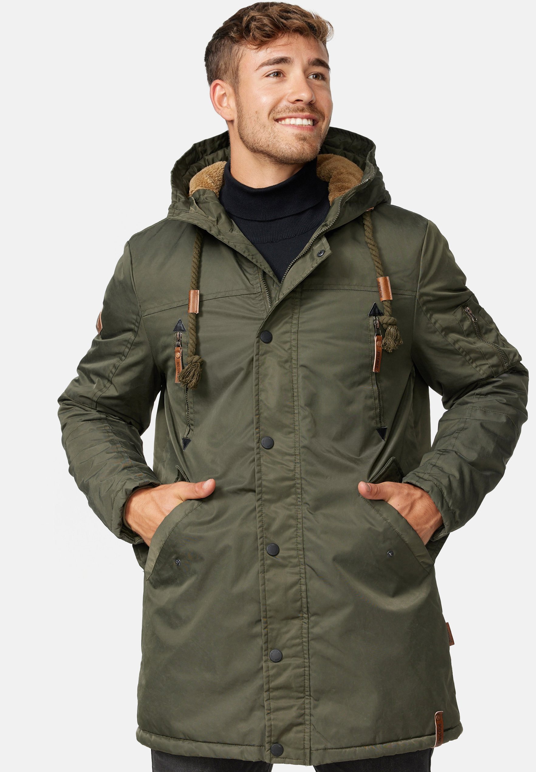 INDICODE JEANS BARDSLEY - Winterjas - bosgroen