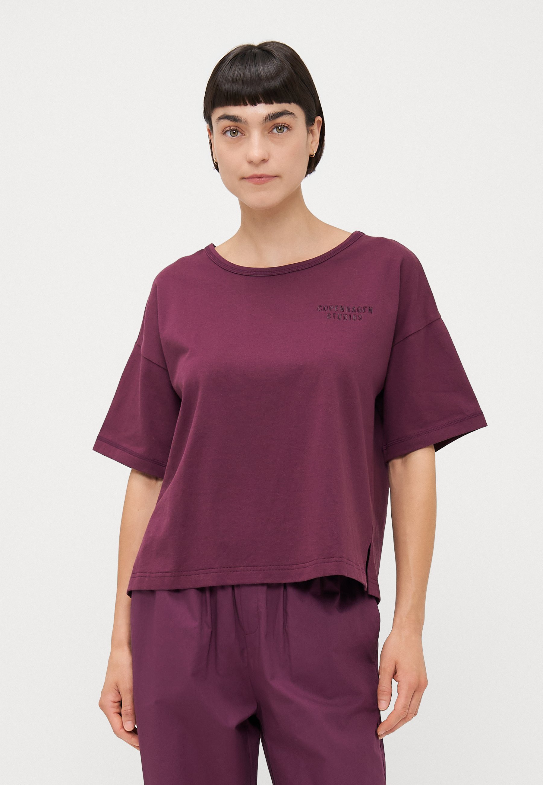 Copenhagen Studios pyjamatop - donkerrood
