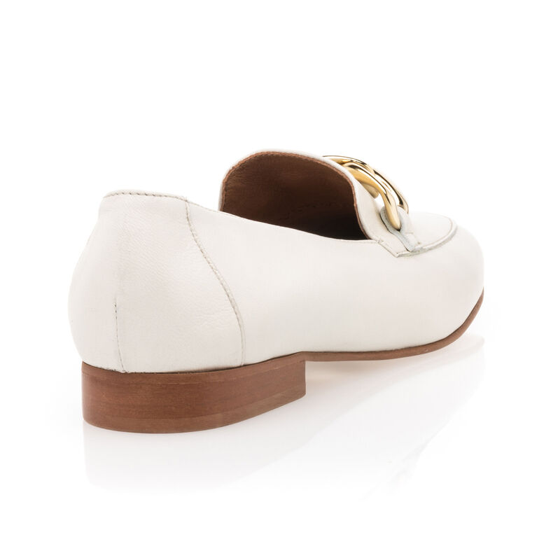 Mocasines/zapatos náuticos beige para mujer