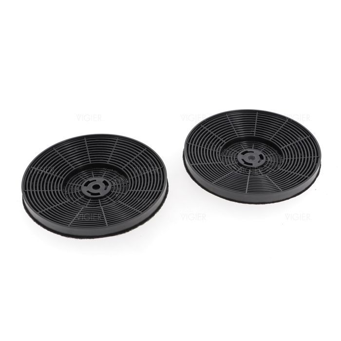 Filtre à charbon pour hotte AIRLUX CR720 - Lot de 2 - Noir