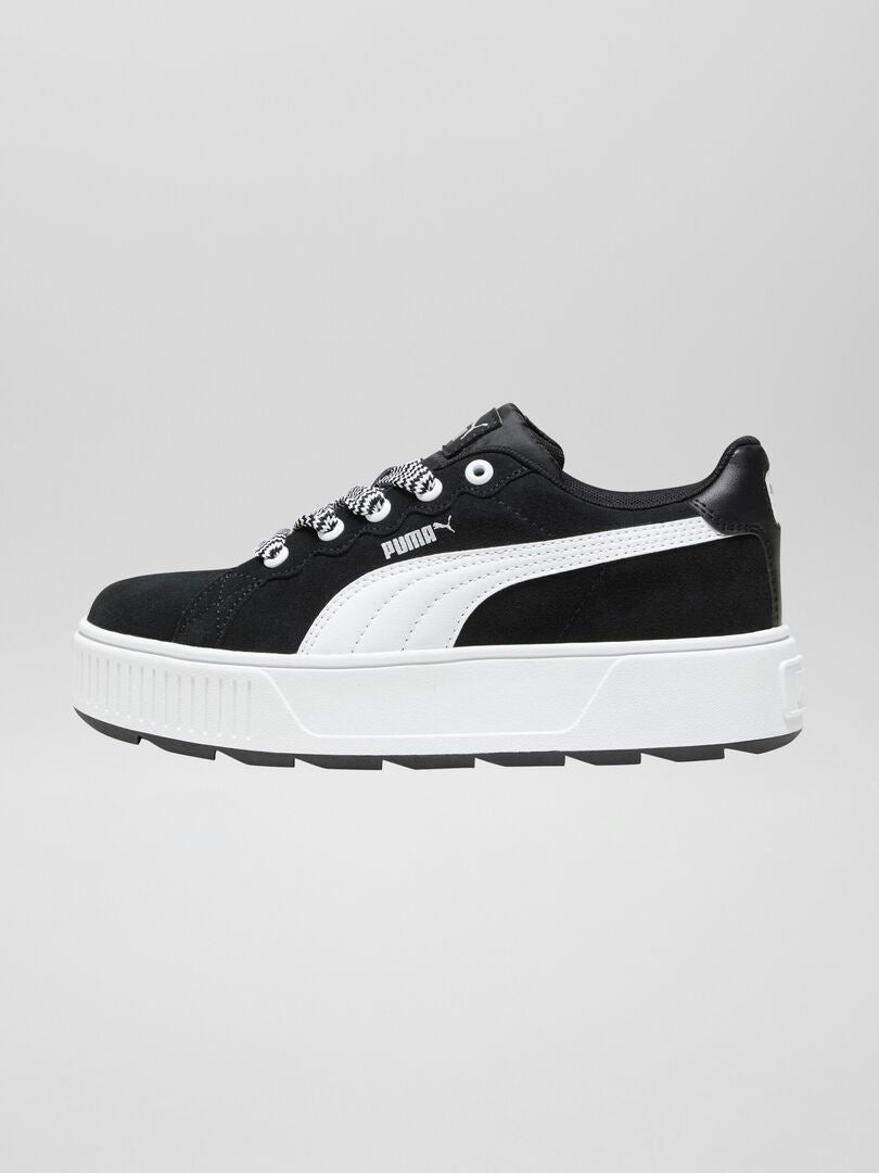 Puma 'Karmen' sneakers met dikke zool - ZWART