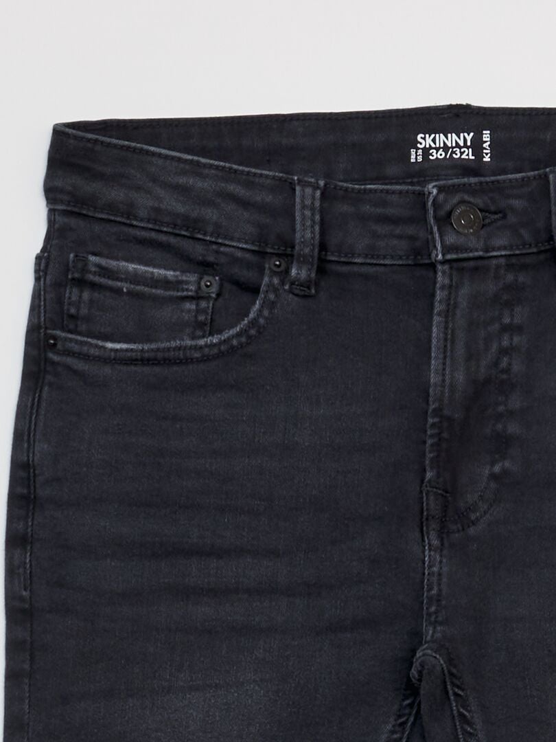 Calça Jeans Skinny - Tamanho 32 - Cinza