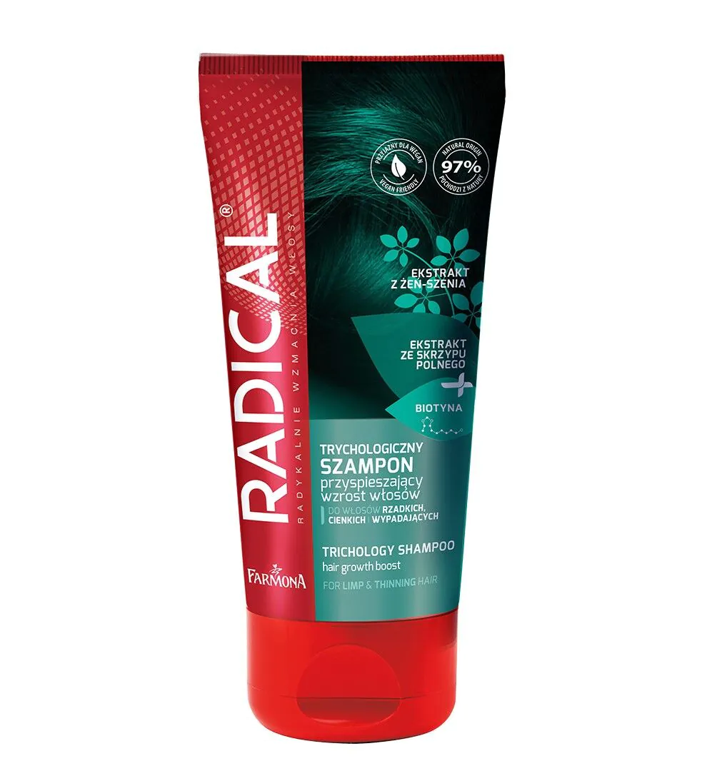 Radical Szampon trychologiczny, przyspieszający wzrost włosów 200 ml