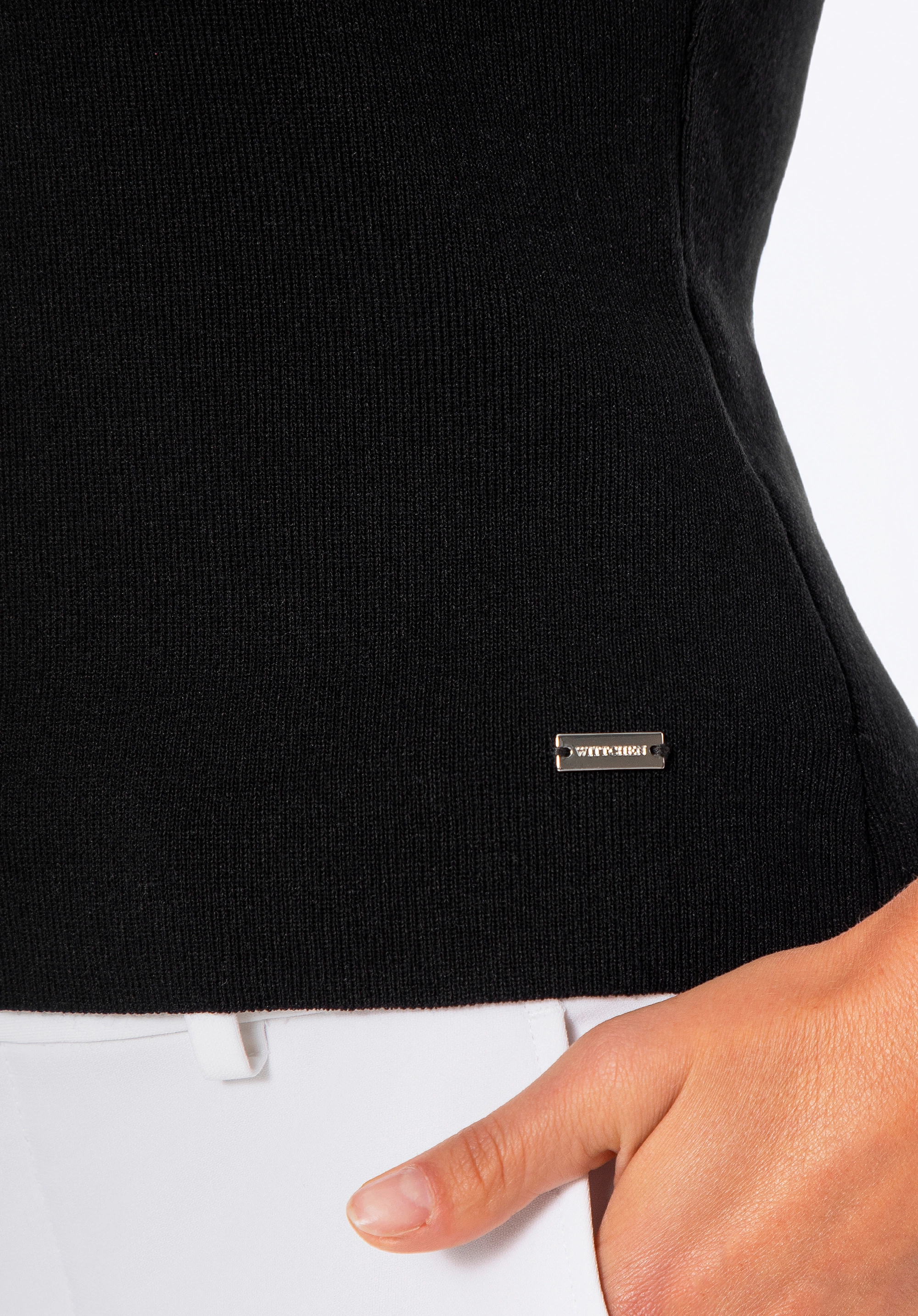Top damski basic czarny