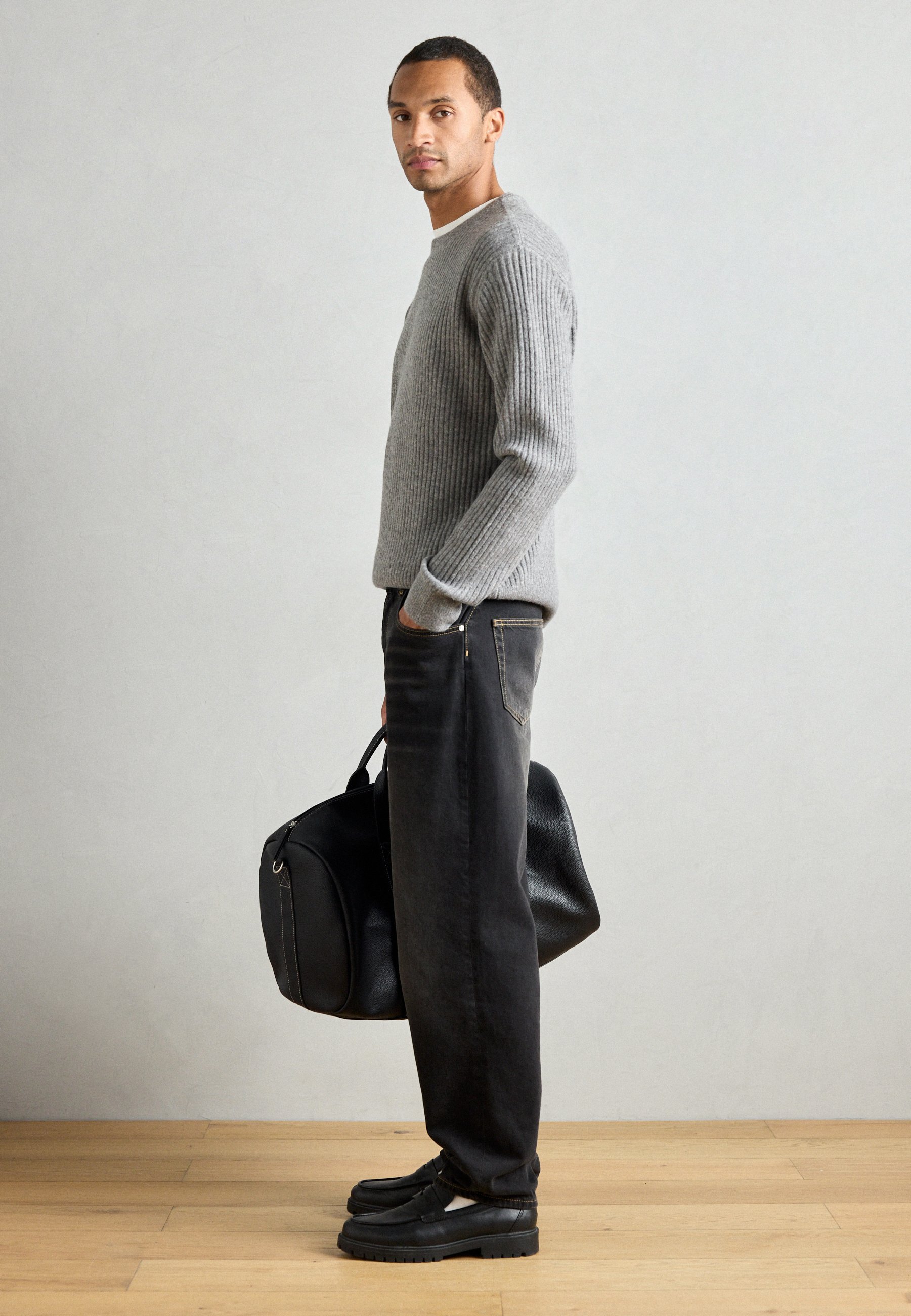 INDICODE JEANS COL ROUE - Pull - gris mélangé