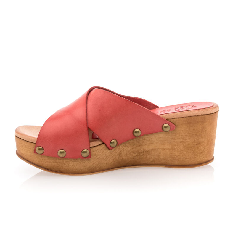 Zuecos/mules rosas para mujer