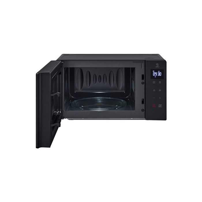 Horno microondas LG MS2032GAS de 700 W con una sola función, color negro.