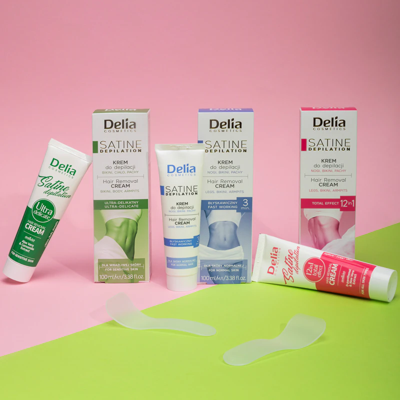 Delia Cosmetics Satine Depilation Ultra-Delicate krém na odstraňování chloupků pro citlivou pokožku
