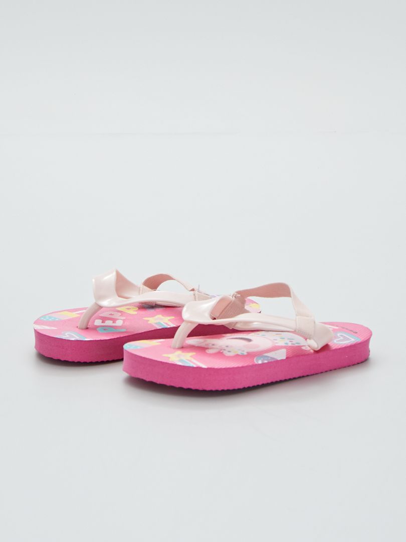Chanclas elásticas de Peppa Pig - Fucsia