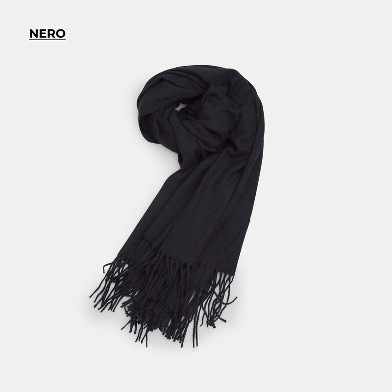 Sciarpa unisex con frange