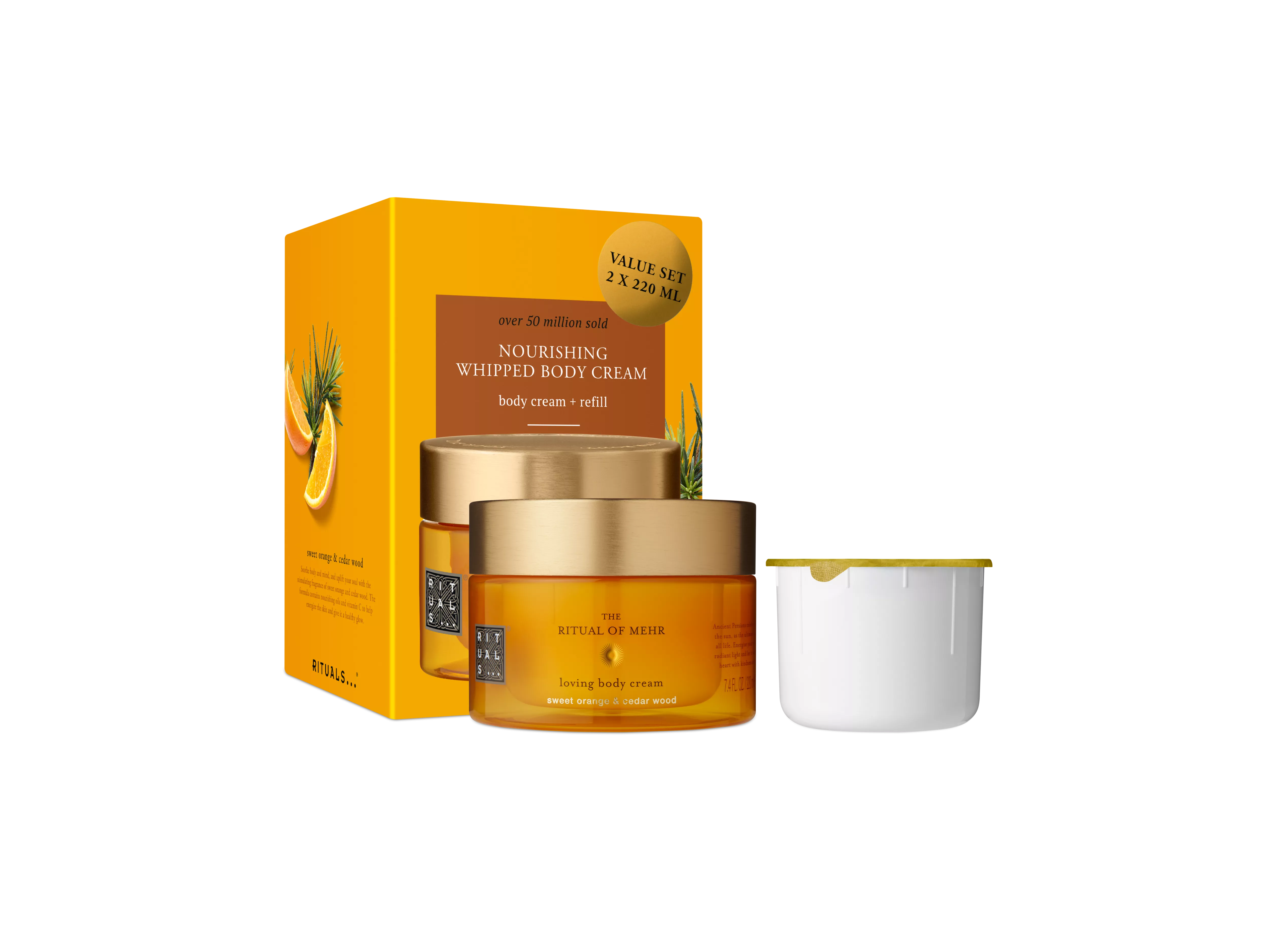 Crema corporal y paquete de recarga