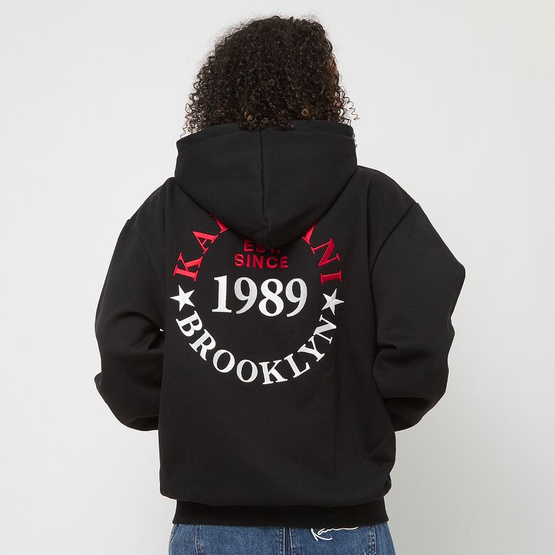 Chest Signature Oversize Full Zip Hoodie