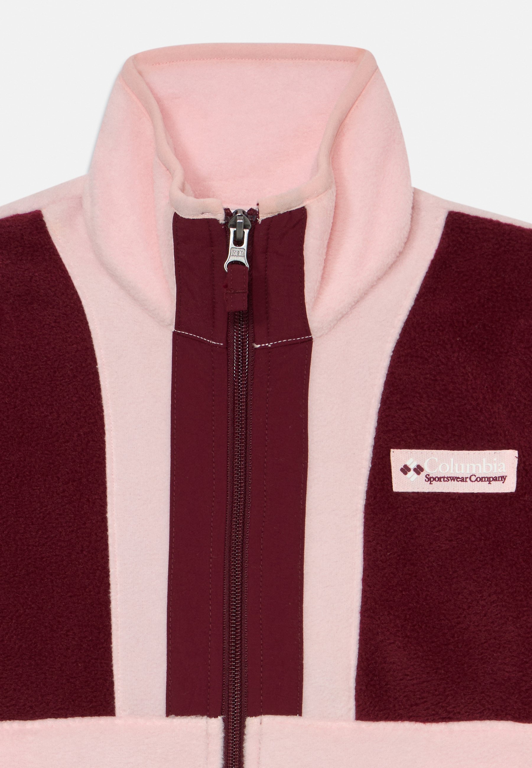 Columbia BACK BOWL FULL ZIP UNISEX - Giacca in pile - rosa bordeaux intenso/rosa satinato