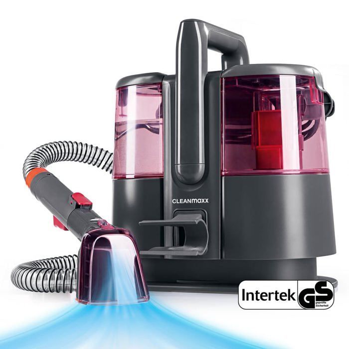 CLEANmaxx Pro Power Upholstery and Carpet Cleaner - 3-in-1: Spray, Brush, Vacuum