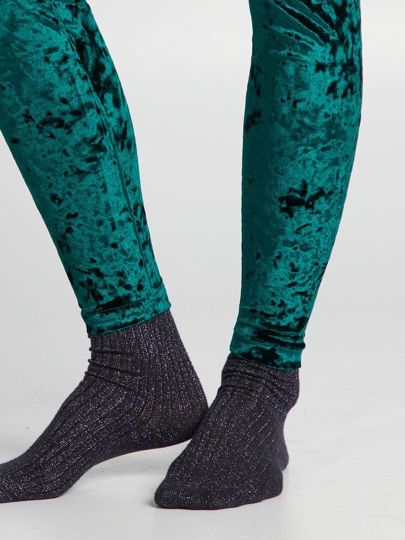 Fluwelen legging - GROEN