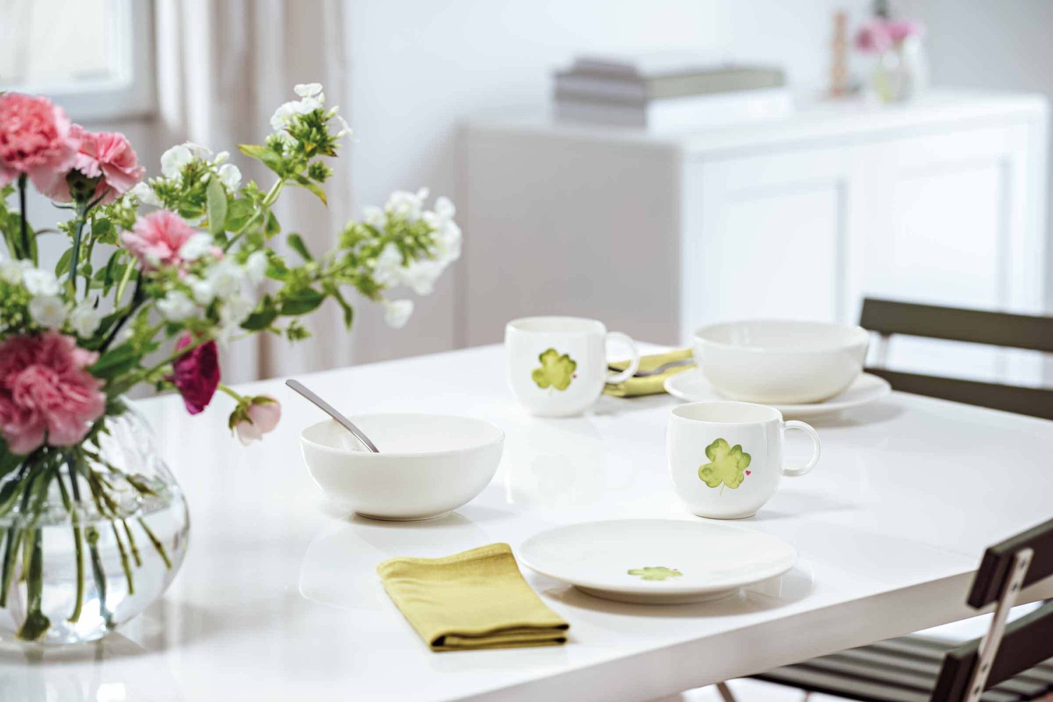 Assiette petit-déjeuner Villeroy & Boch « Bonne chance en amour » – 1 pièce