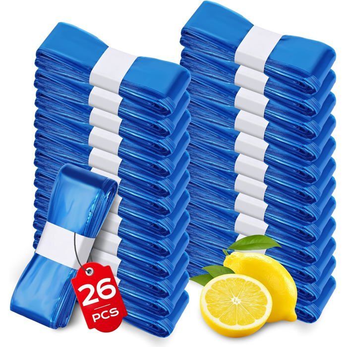 Contenitore per pannolini di ricambio da 26 pezzi, sacchetti per rifiuti per pannolini di grande capacità, ecologici, eccellente resistenza agli odori.
